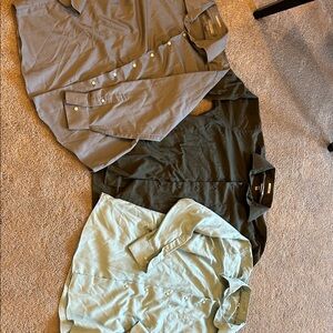 Set of Three Button-Up cotton blend men’s Shirts